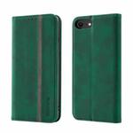 Splicing Skin Feel Magnetic Leather Phone Case For iPhone 6s / 6(Green)