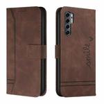 For TCL 20 Pro 5G Retro Skin Feel Horizontal Flip Soft TPU + PU Leather Phone Case(Coffee)