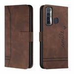 For Tecno Camon 17 Retro Skin Feel Horizontal Flip Soft TPU + PU Leather Phone Case(Coffee)