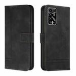 For Tecno Pova 2 Retro Skin Feel Horizontal Flip Soft TPU + PU Leather Phone Case(Black)