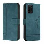 For Blackview A100 Retro Skin Feel Horizontal Flip Soft TPU + PU Leather Phone Case(Dark Green)