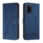 For Blackview A100 Retro Skin Feel Horizontal Flip Soft TPU + PU Leather Phone Case(Blue)