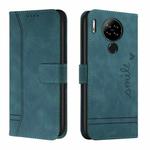 For Blackview A80 Retro Skin Feel Horizontal Flip Soft TPU + PU Leather Phone Case(Dark Green)