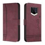 For Oukitel WP15 Retro Skin Feel Horizontal Flip Soft TPU + PU Leather Phone Case(Wine Red)