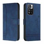 For Xiaomi Redmi Note 11 Pro Retro Skin Feel Horizontal Flip Soft TPU + PU Leather Phone Case(Blue)