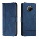 For Nokia G300 Retro Skin Feel Horizontal Flip Soft TPU + PU Leather Phone Case(Blue)