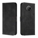 For Nokia G300 Retro Skin Feel Horizontal Flip Soft TPU + PU Leather Phone Case(Black)