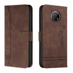 For Nokia G300 Retro Skin Feel Horizontal Flip Soft TPU + PU Leather Phone Case(Coffee)