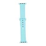 King Kong Silicone Watch Band For Apple Watch Series 8&7 41mm / SE 2&6&SE&5&4 40mm / 3&2&1 38mm(Sea Blue)