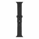 King Kong Silicone Watch Band For Apple Watch Series 8&7 41mm / SE 2&6&SE&5&4 40mm / 3&2&1 38mm(Black)