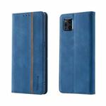 For OPPO Find X3 / X3 Pro Splicing Skin Feel Magnetic Leather Phone Case(Blue)
