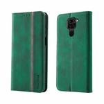 For Xiaomi Redmi Note 9 Splicing Skin Feel Magnetic Leather Phone Case(Green)