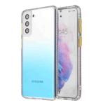 For Samsung Galaxy S22+ 5G Gradient TPU + Acrylic Phone Case(Blue)