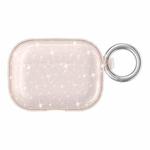 Terminator Glitter Powder Earphone Protective Case with Hook For AirPods Pro(Rose Gold)