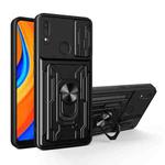 For Huawei Y6s / Enjoy 9e / Honor 8A Sliding Camshield Card Phone Case(Black)