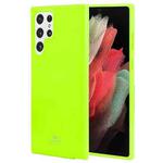 For Samsung Galaxy S22 Ultra 5G GOOSPERY PEARL JELLY Shockproof TPU Phone Case(Fluorescent Green)