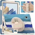 For Samsung Galaxy Tab A8 10.5 2021 Silicone + PC Tablet Case(Colorful Blue)