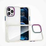 For iPhone 13 Colorful Metal Lens Ring Phone Case(White)
