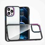 For iPhone 13 Pro Colorful Metal Lens Ring Phone Case (Black)
