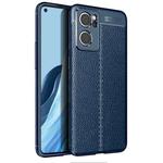 For OPPO Reno7 SE 5G Litchi Texture TPU Shockproof Phone Case(Blue)