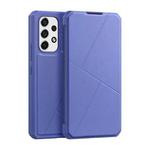 For Samsung Galaxy A53 5G DUX DUCIS Skin X Series Horizontal Flip Leather Phone Case(Blue)