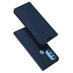 For Motorola Moto G71 5G DUX DUCIS Skin Pro Series Horizontal Flip Leather Phone Case(Blue)