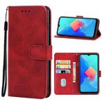 Leather Phone Case For Tecno Spark Go 2022(Red)
