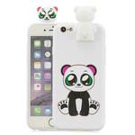 For iPhone 6 Cartoon Shockproof TPU Protective Case with Holder(Panda)