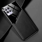For OPPO Realme 8i All-inclusive Leather + Organic Glass Phone Case(Black)