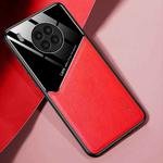 For Huawei nova 8i All-inclusive Leather + Organic Glass Phone Case(Red)