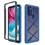 For Motorola Moto G60S Starry Sky Solid Color Series PC + TPU Phone Case(Royal Blue)
