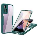 For Xiaomi Redmi Note 11 Pro / Note 11 Pro+ Acrylic + TPU 360 Degrees Full Coverage Shockproof Phone Case(Green)