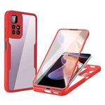 For Xiaomi Redmi Note 11 Pro / Note 11 Pro+ Acrylic + TPU 360 Degrees Full Coverage Shockproof Phone Case(Red)