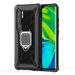 For Xiaomi Mi CC9 Pro / Note 10 / Note 10 Pro Carbon Fiber Protective Case with 360 Degree Rotating Ring Holder(Black)