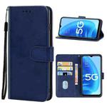 For OPPO A56 5G Leather Phone Case(Blue)