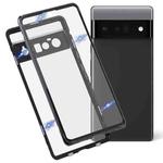 For Google Pixel 6 Pro HD Magnetic Metal Tempered Glass Phone Case(Black)