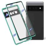 For Google Pixel 6 Pro HD Magnetic Metal Tempered Glass Phone Case(Green)