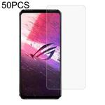 50 PCS 0.26mm 9H 2.5D Tempered Glass Film For Asus ROG Phone 5s / 5s Pro