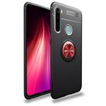 For Xiaomi Redmi Note 8T Lenuo Shockproof TPU Protective Case with Invisible Holder(Black Red)