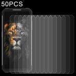 50 PCS 0.26mm 9H 2.5D Tempered Glass Film For Oukitel WP17