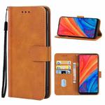 Leather Phone Case For Xiaomi Mi Mix 2S(Brown)