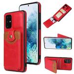 For Samsung Galaxy Note20 Soft Skin Leather Wallet Bag Phone Case(Red)