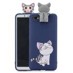 For Xiaomi Redmi 6A Cartoon Shockproof TPU Protective Case with Holder(Cat)