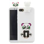 For Xiaomi Redmi 6A Cartoon Shockproof TPU Protective Case with Holder(Panda)