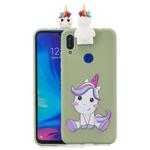 For Xiaomi Redmi 7 Cartoon Shockproof TPU Protective Case with Holder(Unicorn)