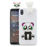 For Xiaomi Redmi 7A Cartoon Shockproof TPU Protective Case with Holder(Panda)