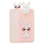 For Xiaomi Redmi GO Cartoon Shockproof TPU Protective Case with Holder(Rabbit)