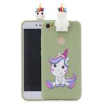For Xiaomi Redmi Note 5A Cartoon Shockproof TPU Protective Case with Holder(Unicorn)