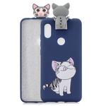 For Xiaomi Redmi Note 6 Pro Cartoon Shockproof TPU Protective Case with Holder(Cat)