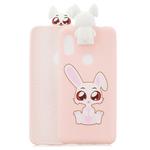 For Xiaomi Redmi Note 6 Pro Cartoon Shockproof TPU Protective Case with Holder(Rabbit)